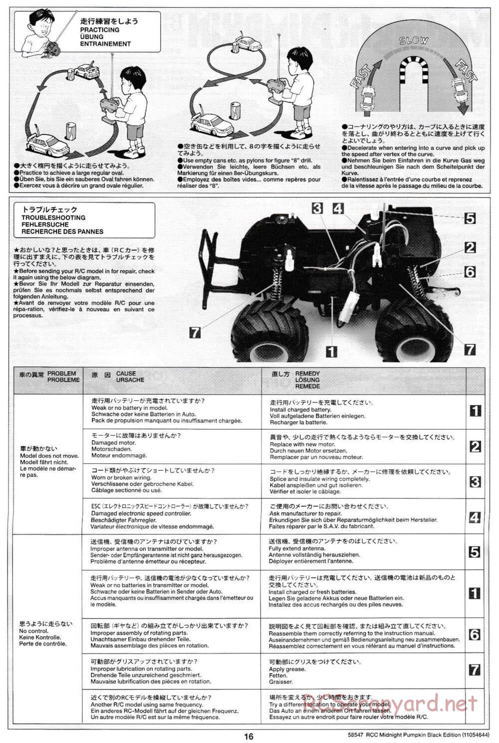 Tamiya - Midnight Pumpkin - Black Edition - CW-01 Chassis - Manual - Page 16