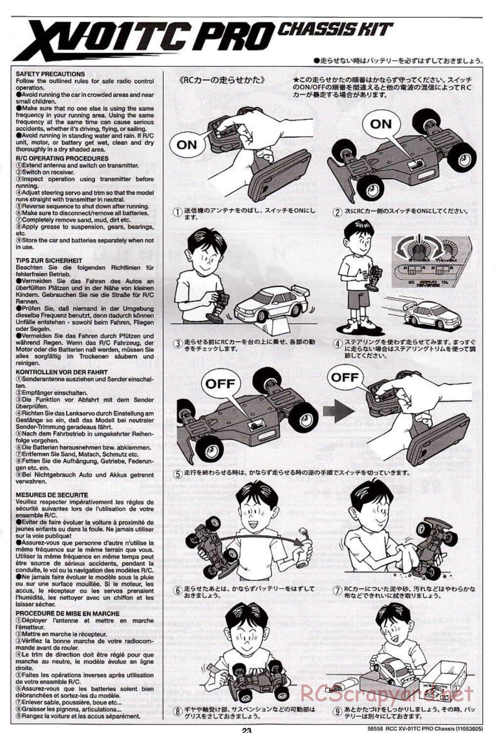 Tamiya - XV-01TC Chassis - Manual - Page 23