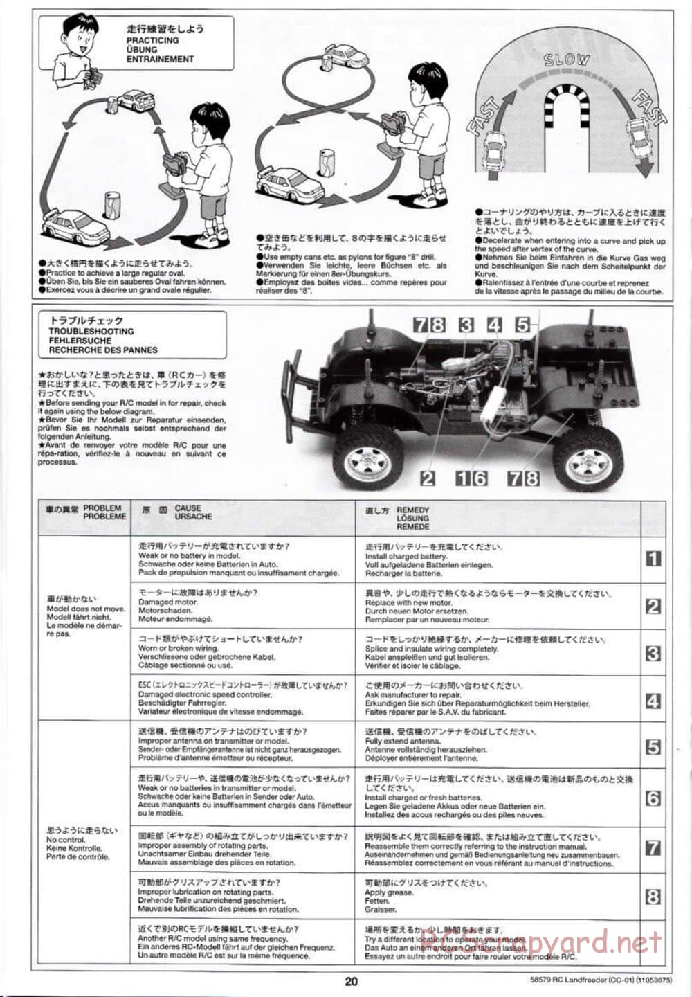 Tamiya - LandFreeder - CC-01 Chassis - Manual - Page 20