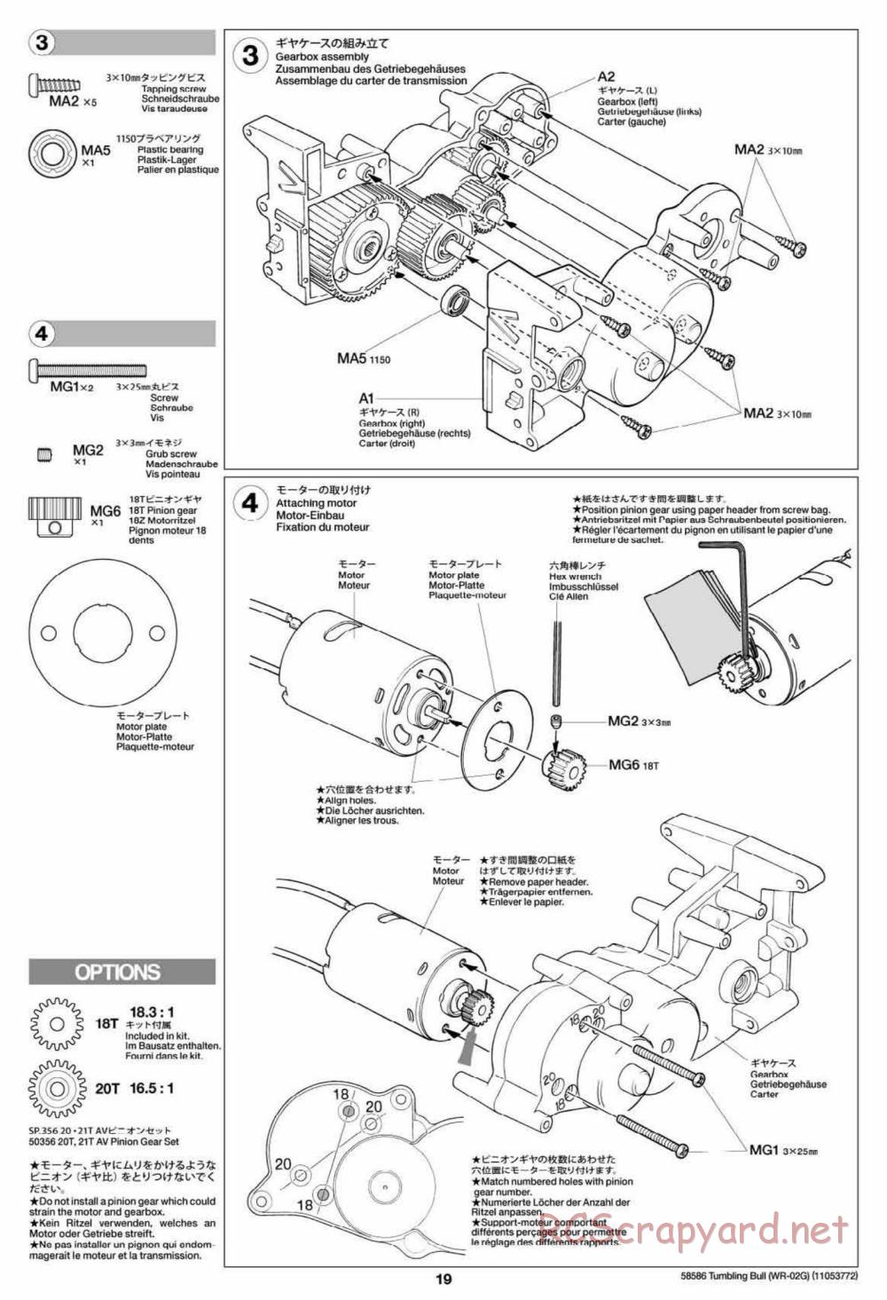 Tamiya - Tumbling Bull Chassis - Manual - Page 19