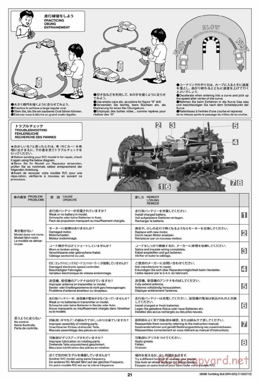 Tamiya - Tumbling Bull Chassis - Manual - Page 21