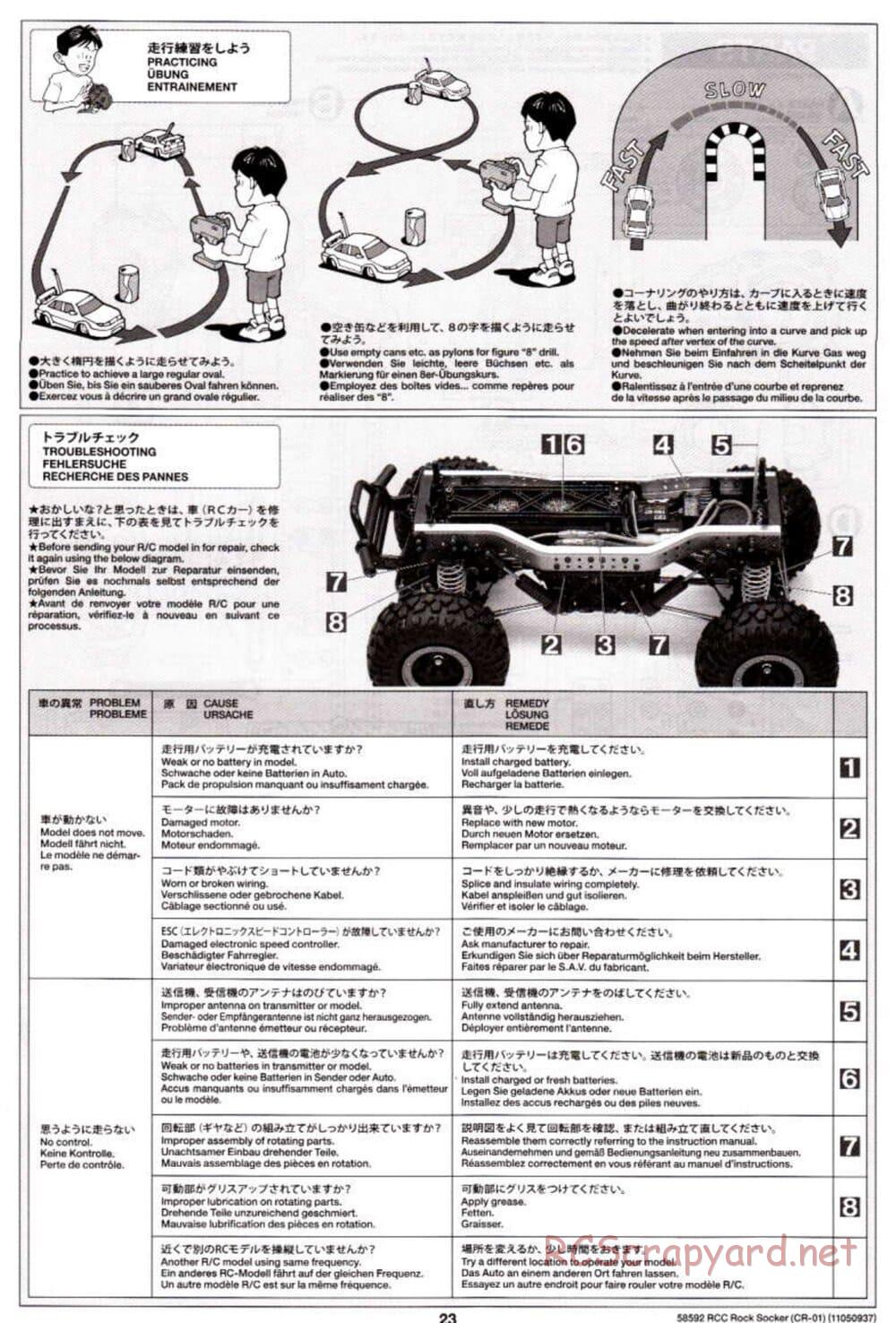 Tamiya - Rock Socker - CR-01 Chassis - Manual - Page 23