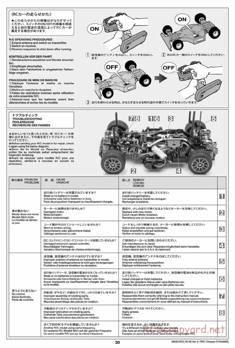 Tamiya - M-05 Ver.II Pro Chassis - Manual - Page 20