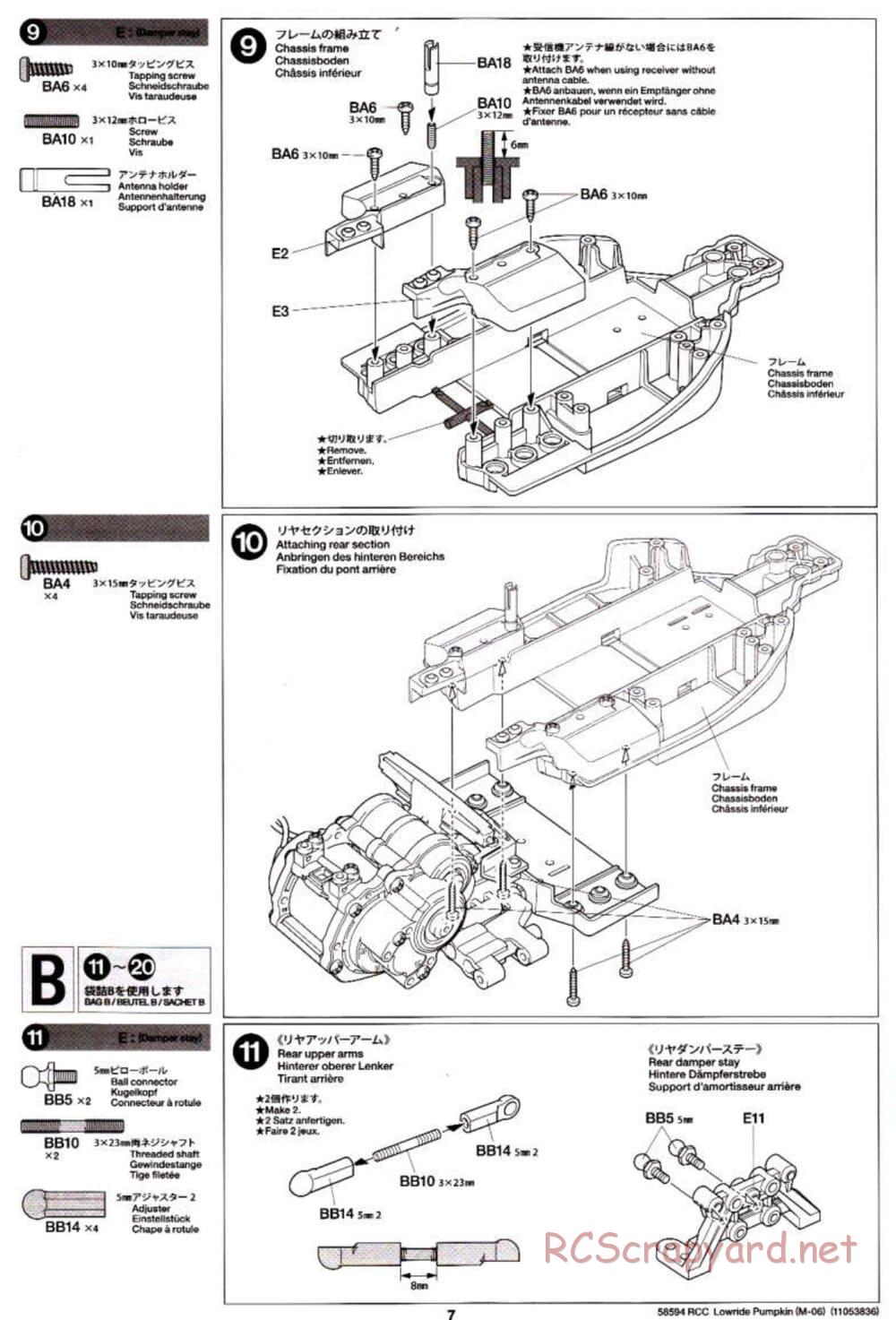 Tamiya - Lowride Pumpkin - M-06 Chassis - Manual - Page 7