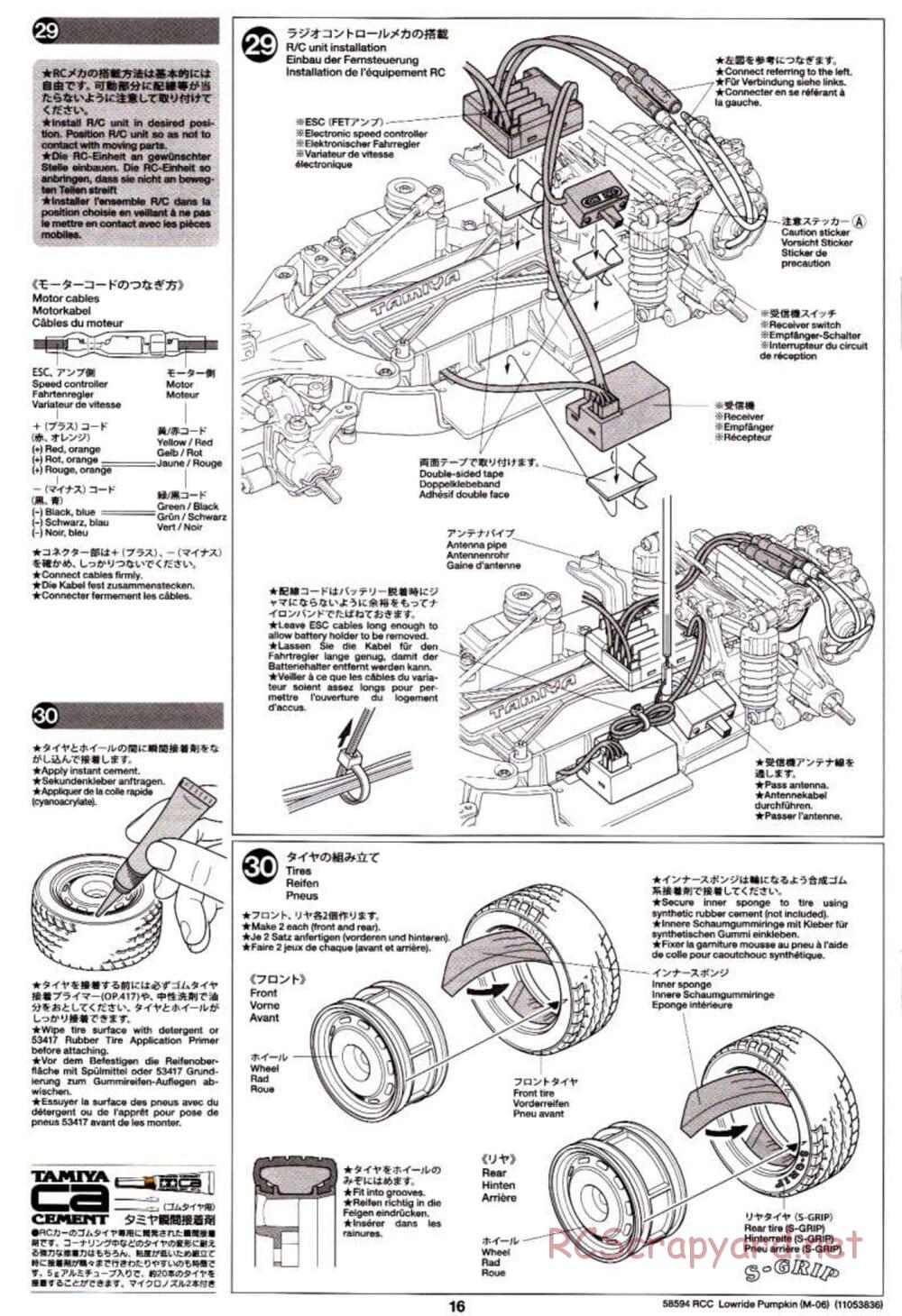 Tamiya - Lowride Pumpkin - M-06 Chassis - Manual - Page 16
