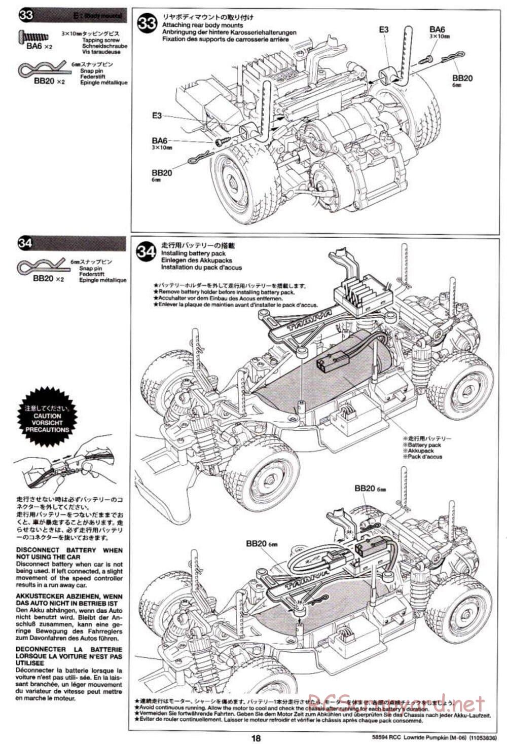 Tamiya - Lowride Pumpkin - M-06 Chassis - Manual - Page 18