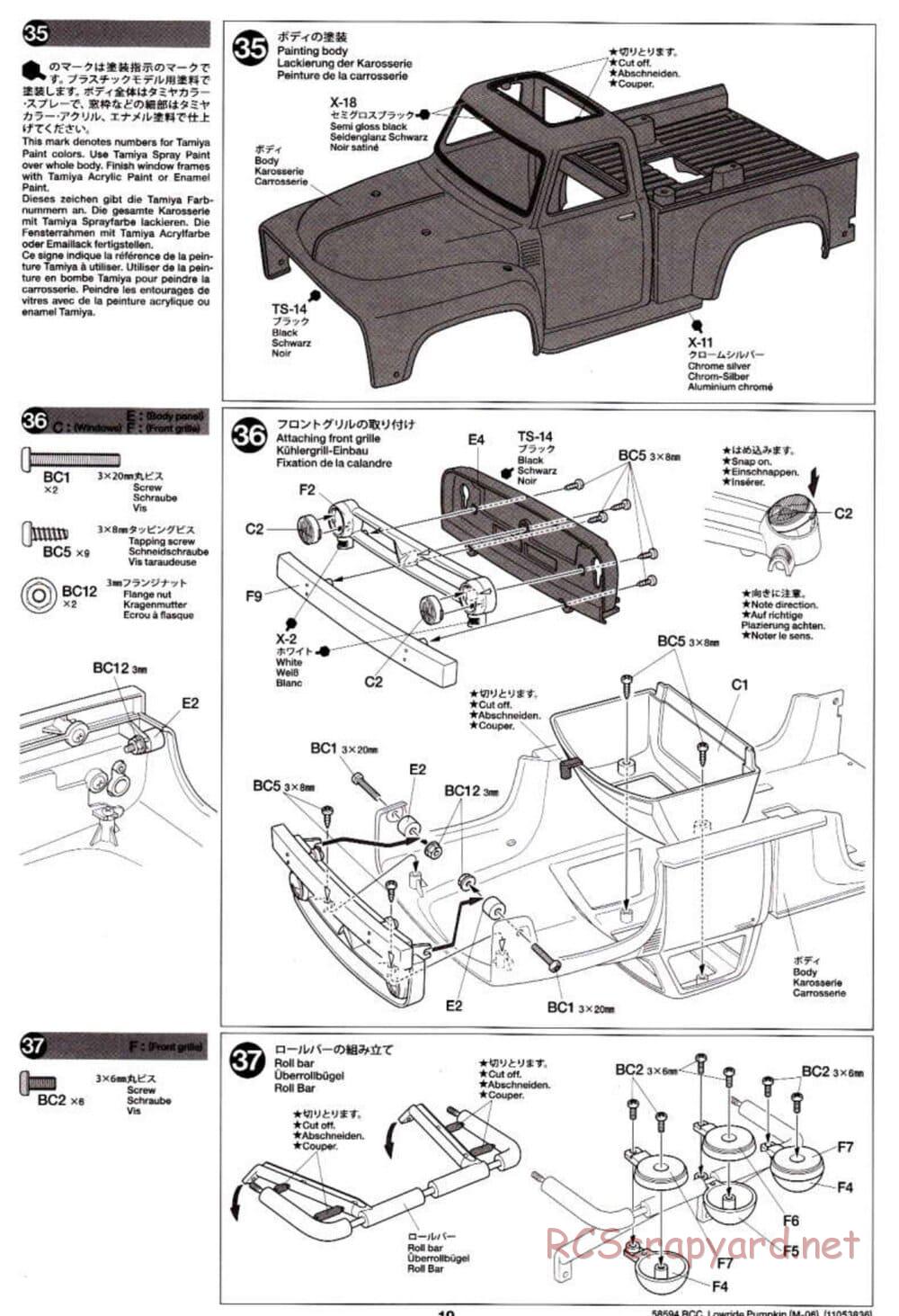 Tamiya - Lowride Pumpkin - M-06 Chassis - Manual - Page 19