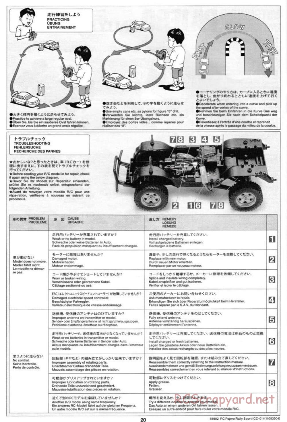 Tamiya - Mitsubishi Pajero Rally Sport - CC-01 Chassis - Manual - Page 20