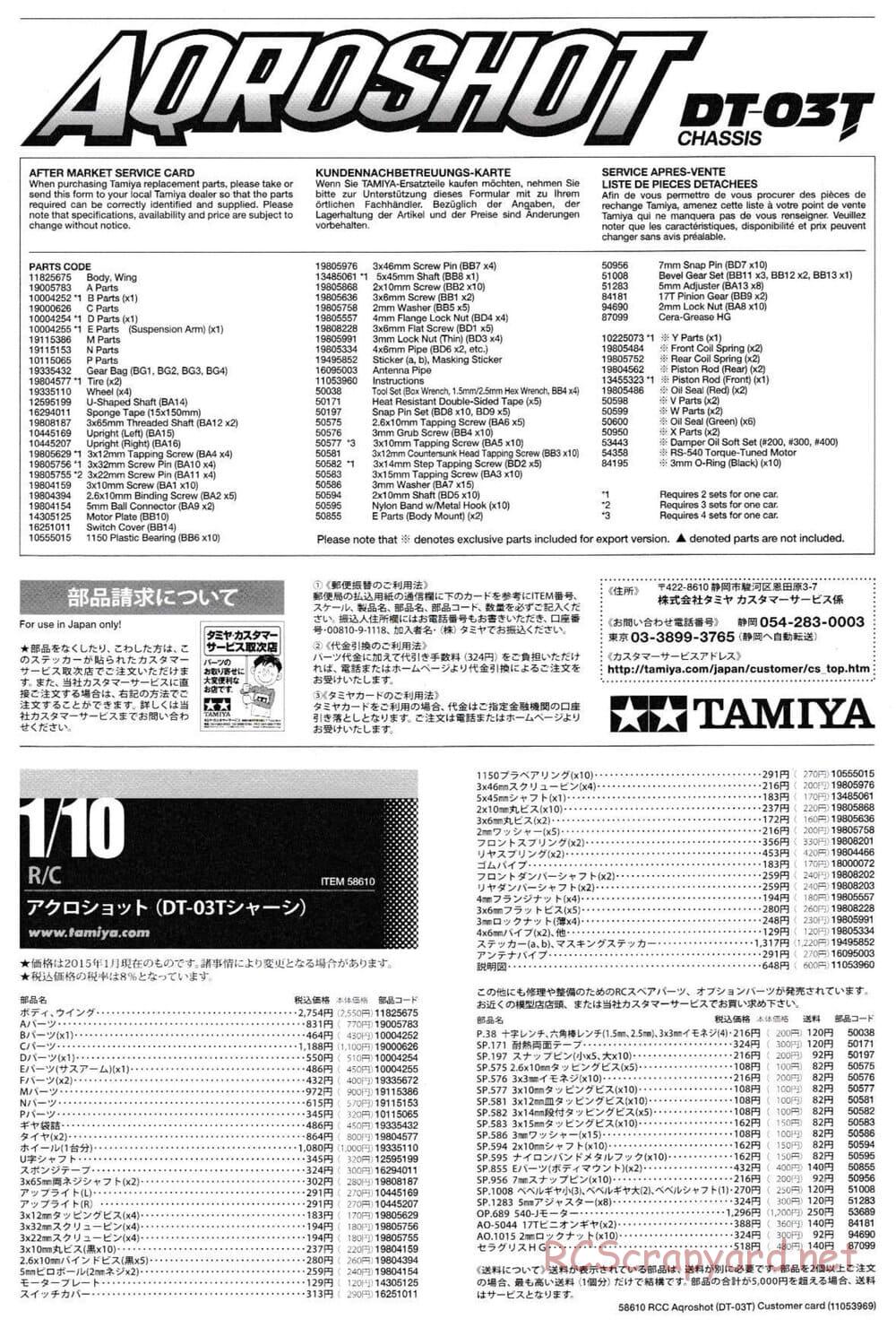 Tamiya - Aqroshot Chassis - Manual - Page 25