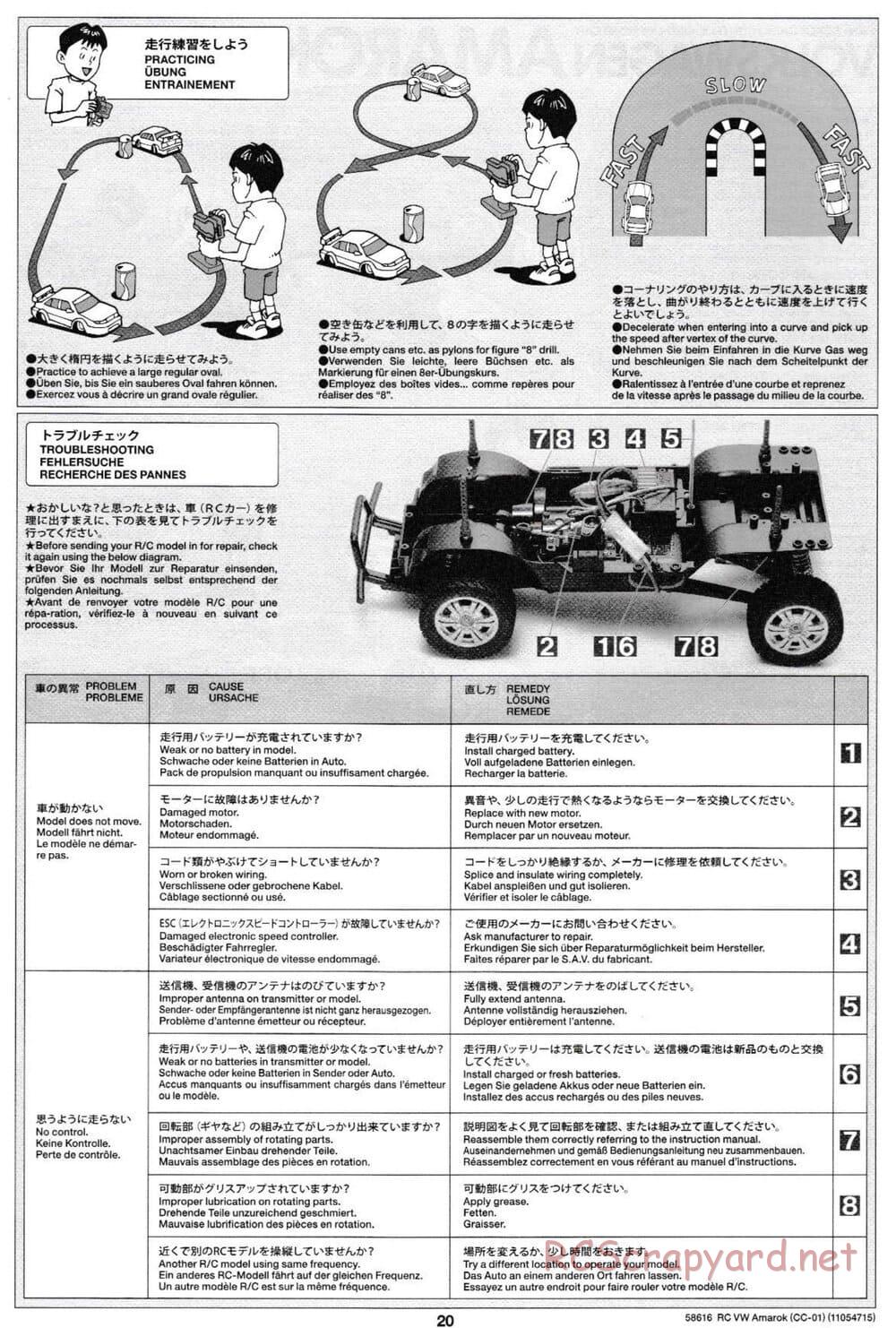Tamiya - Volkswagen Amarok - CC-01 Chassis - Manual - Page 20