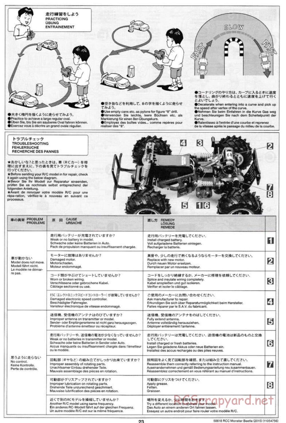Tamiya - Monster Beetle 2015 - ORV Chassis - Manual - Page 23
