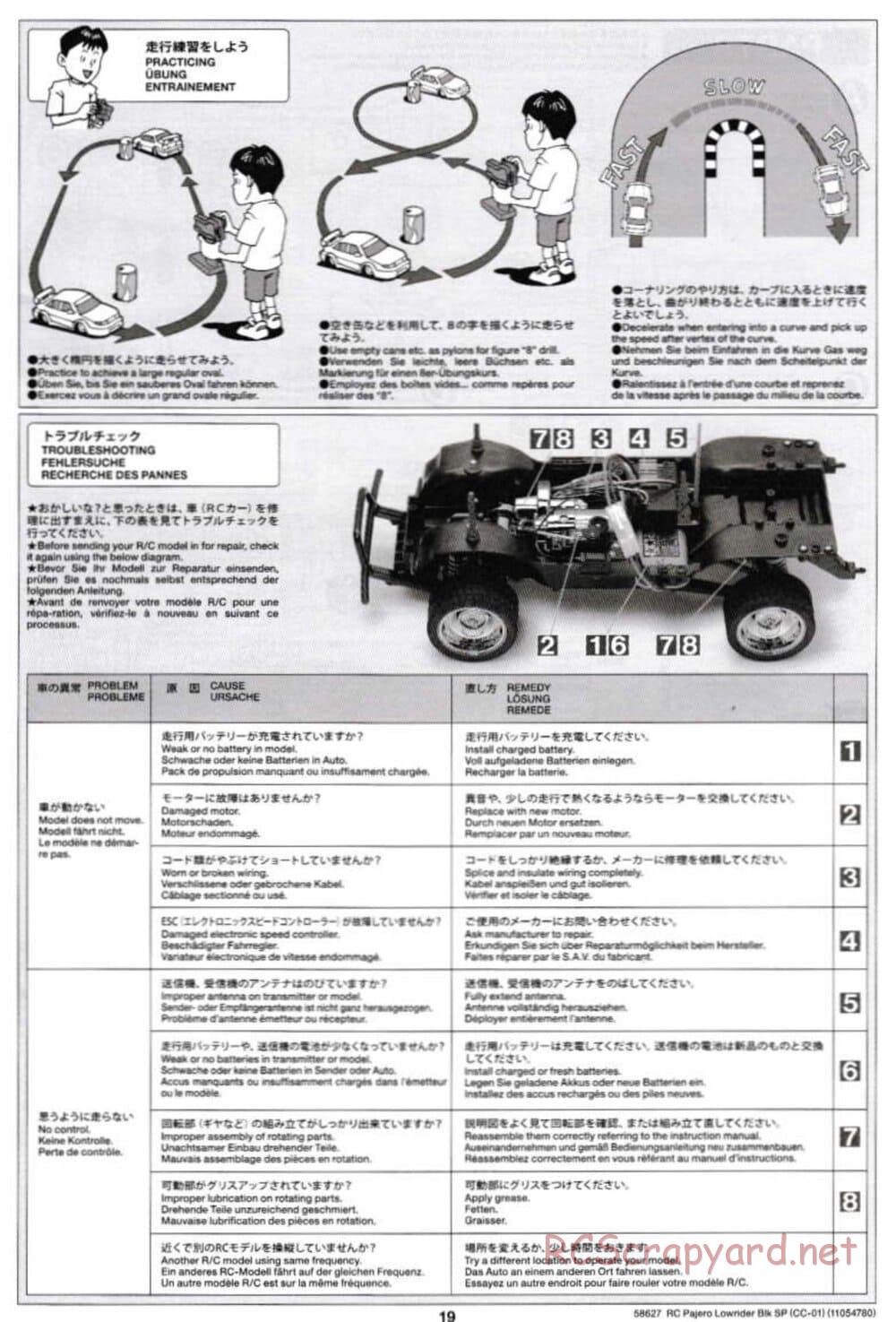Tamiya - Mitsubishi Pajero Custom Lowrider Black Special - CC-01 Chassis - Manual - Page 19