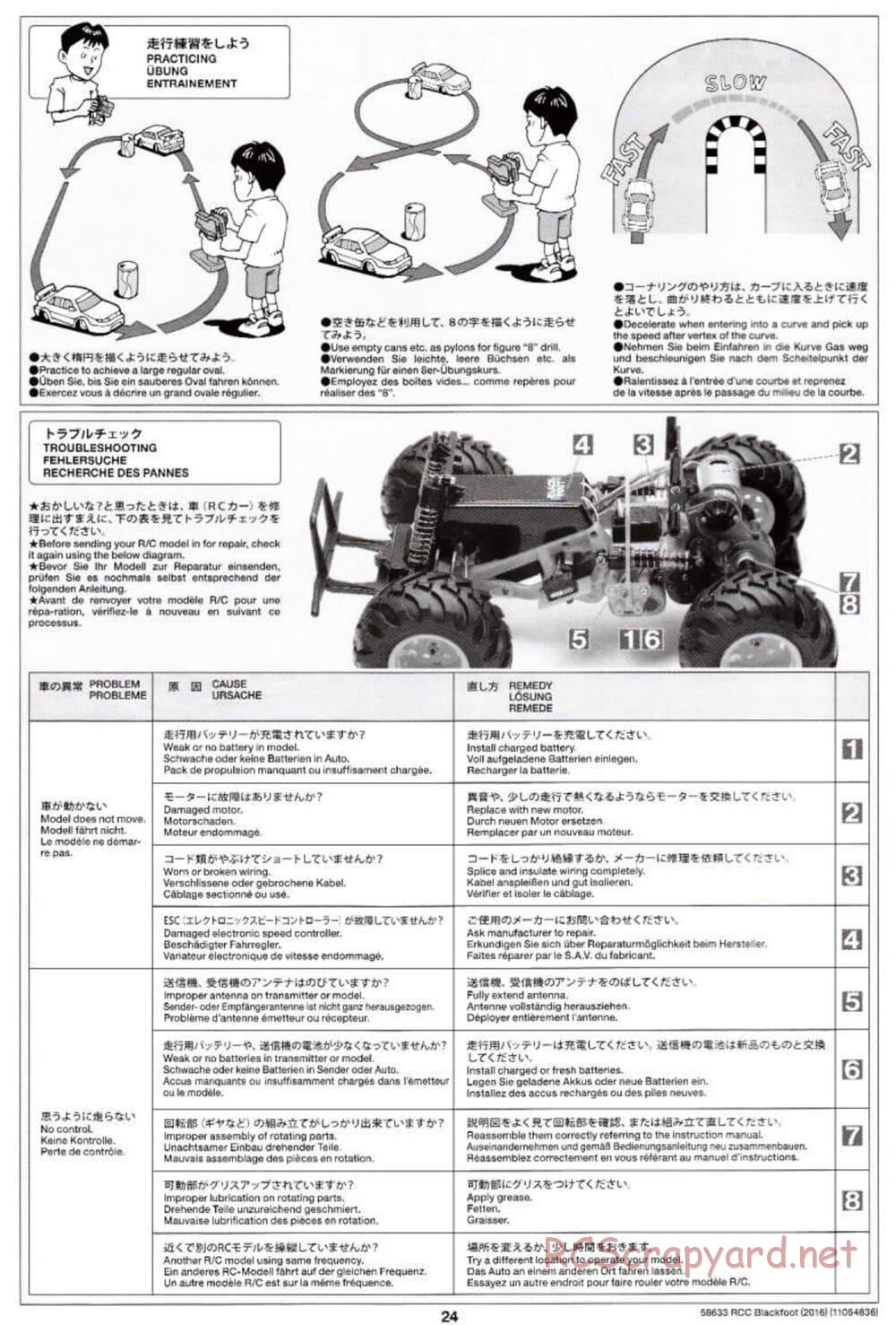 Tamiya - Blackfoot 2016 - ORV Chassis - Manual - Page 24
