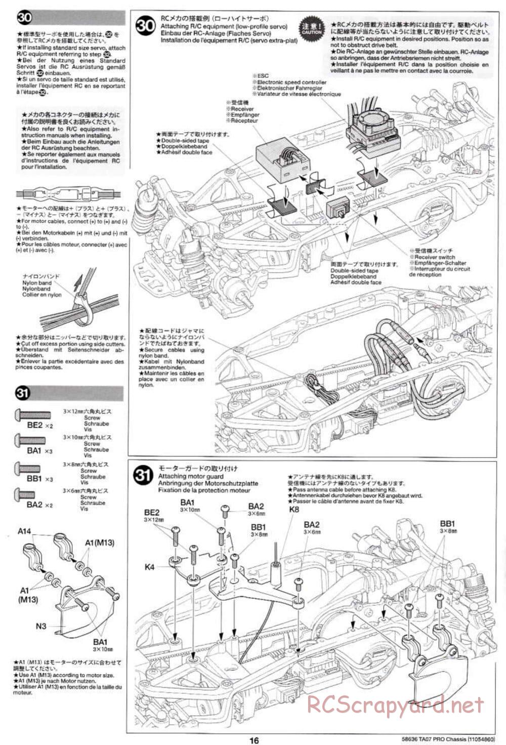 Tamiya - TA07 Pro Chassis - Manual - Page 16