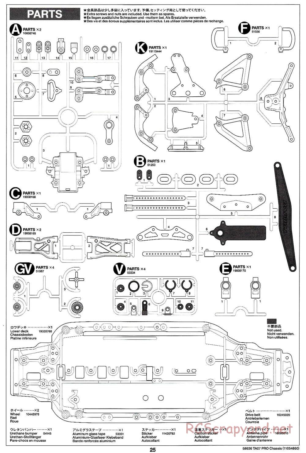 Tamiya - TA07 Pro Chassis - Manual - Page 25
