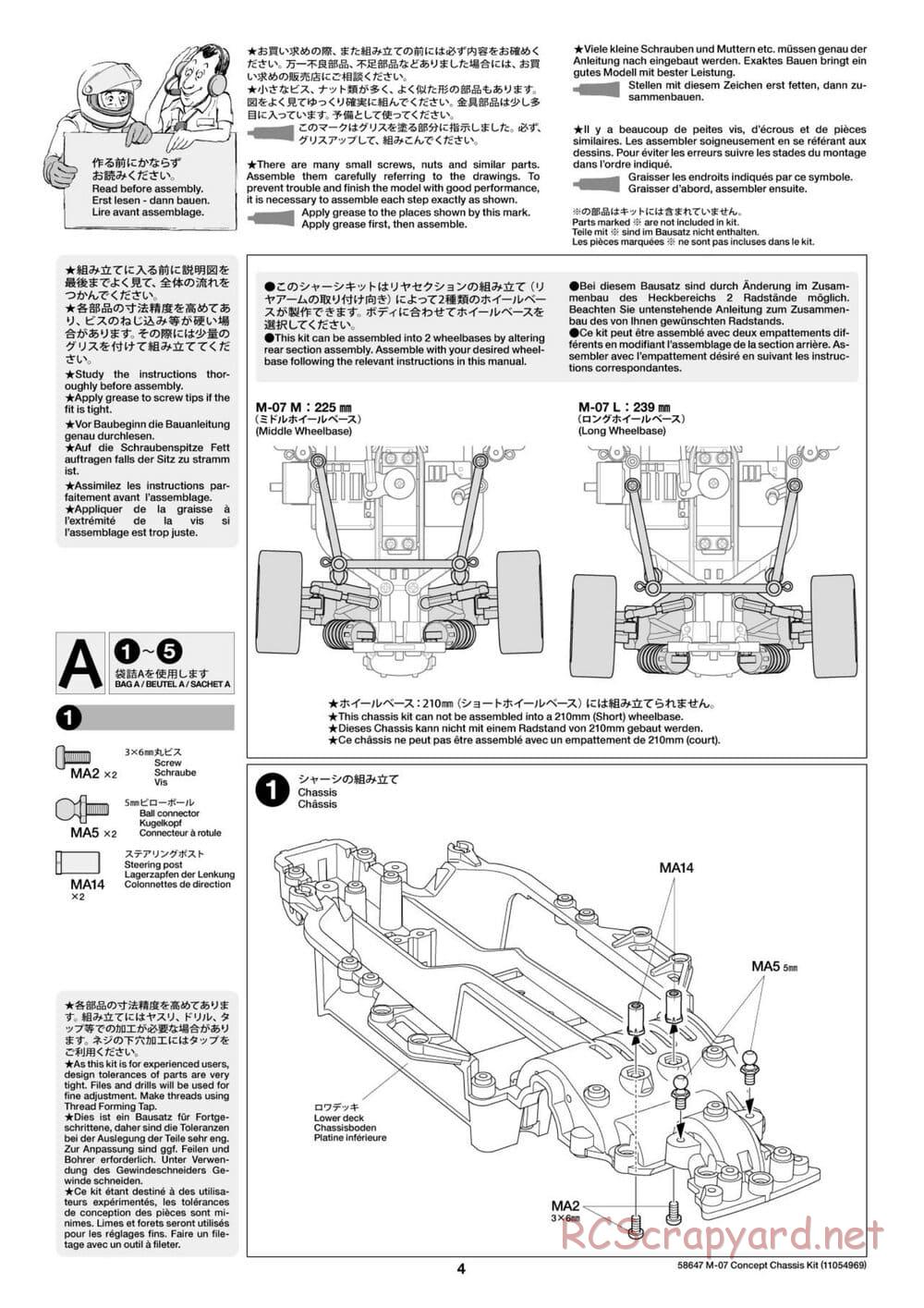 Tamiya - M-07 Concept Chassis - Manual - Page 4