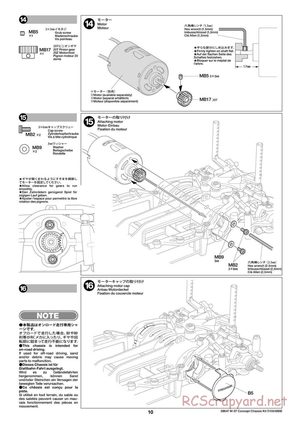 Tamiya - M-07 Concept Chassis - Manual - Page 10