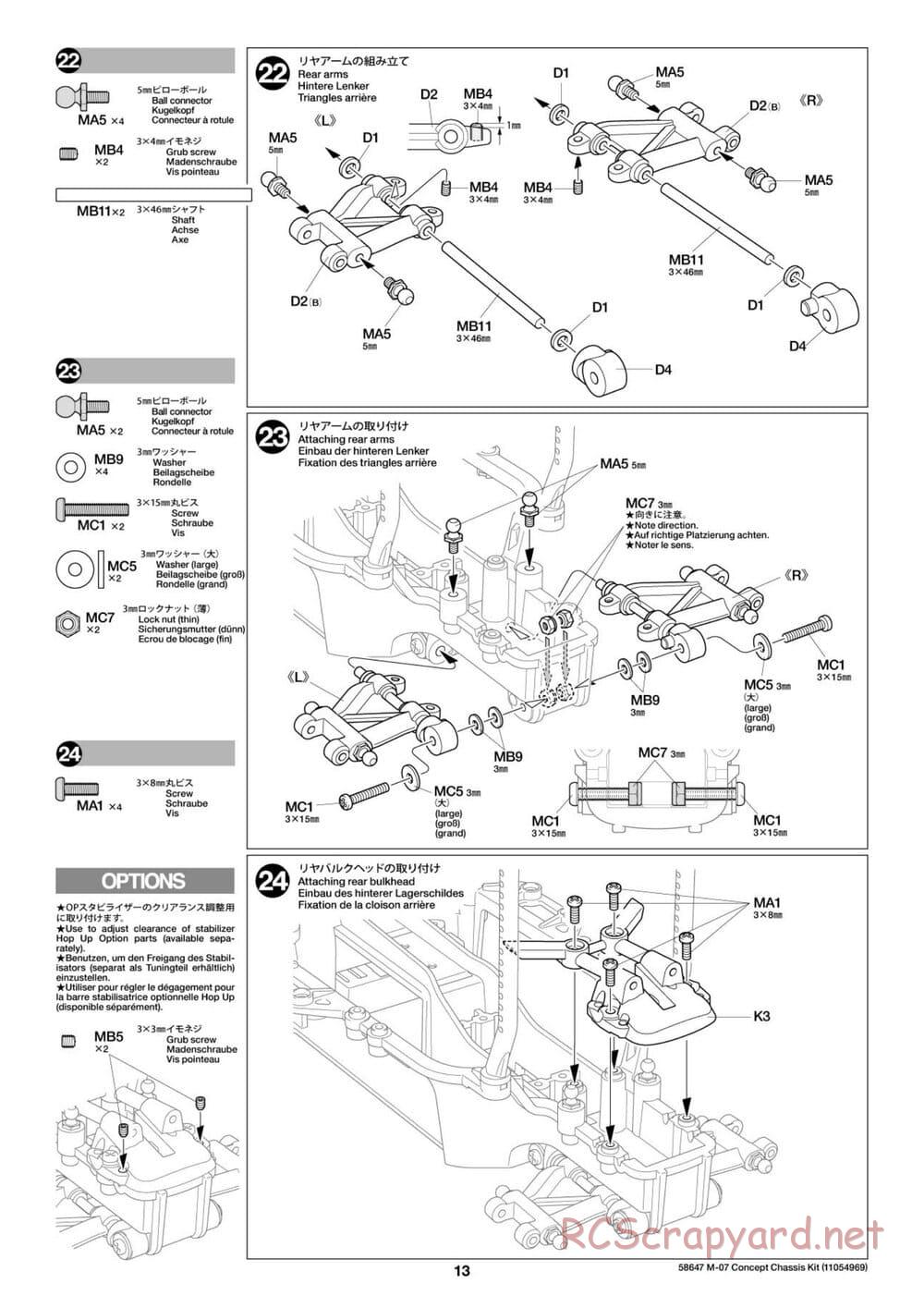 Tamiya - M-07 Concept Chassis - Manual - Page 13