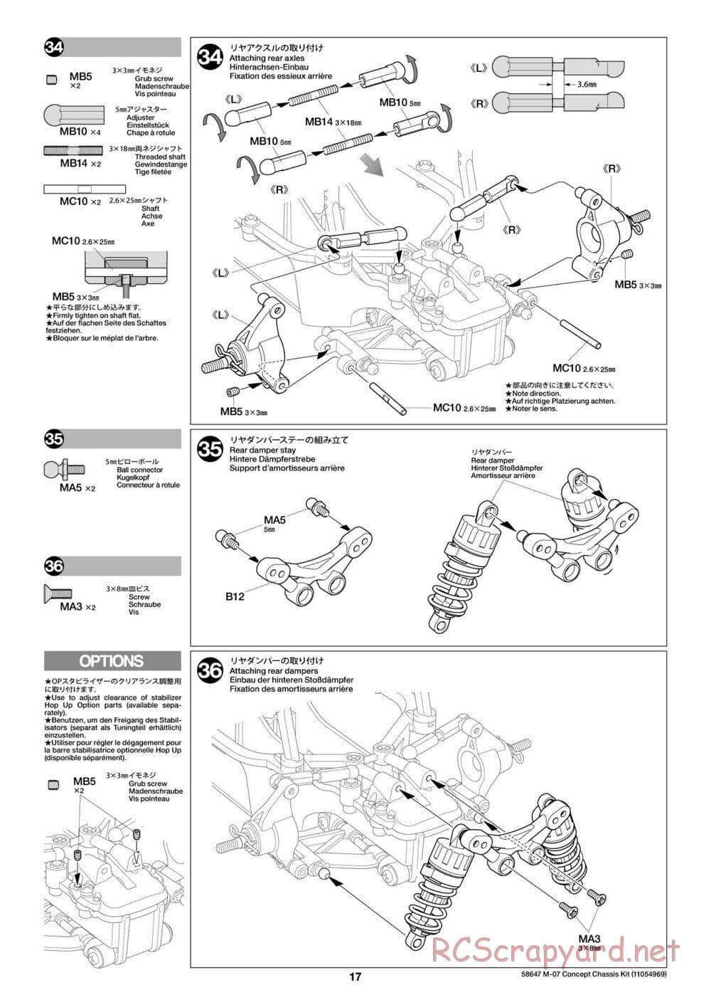 Tamiya - M-07 Concept Chassis - Manual - Page 17