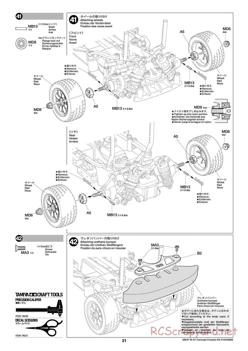 Tamiya - M-07 Concept Chassis - Manual - Page 21