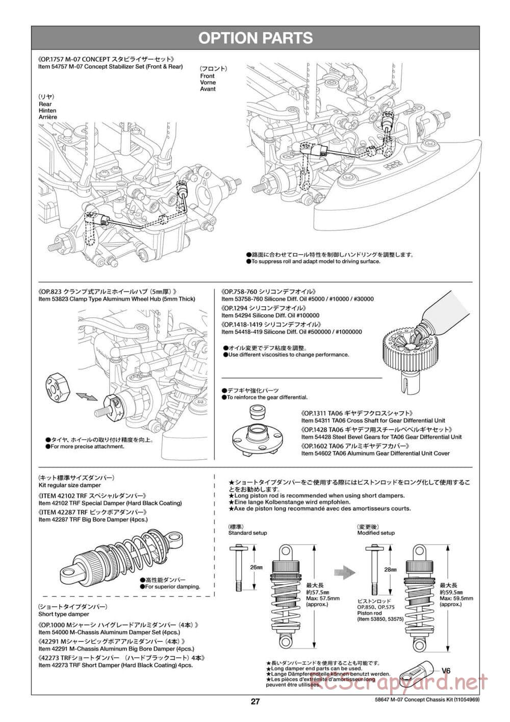 Tamiya - M-07 Concept Chassis - Manual - Page 27