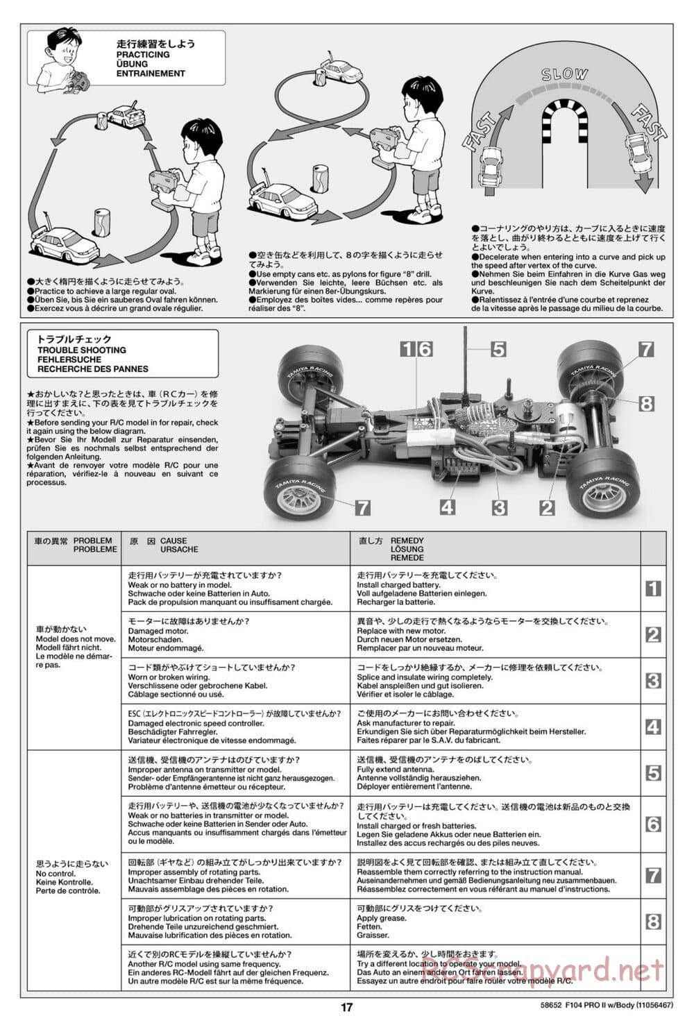 Tamiya - F104 Pro II Chassis - Manual - Page 17