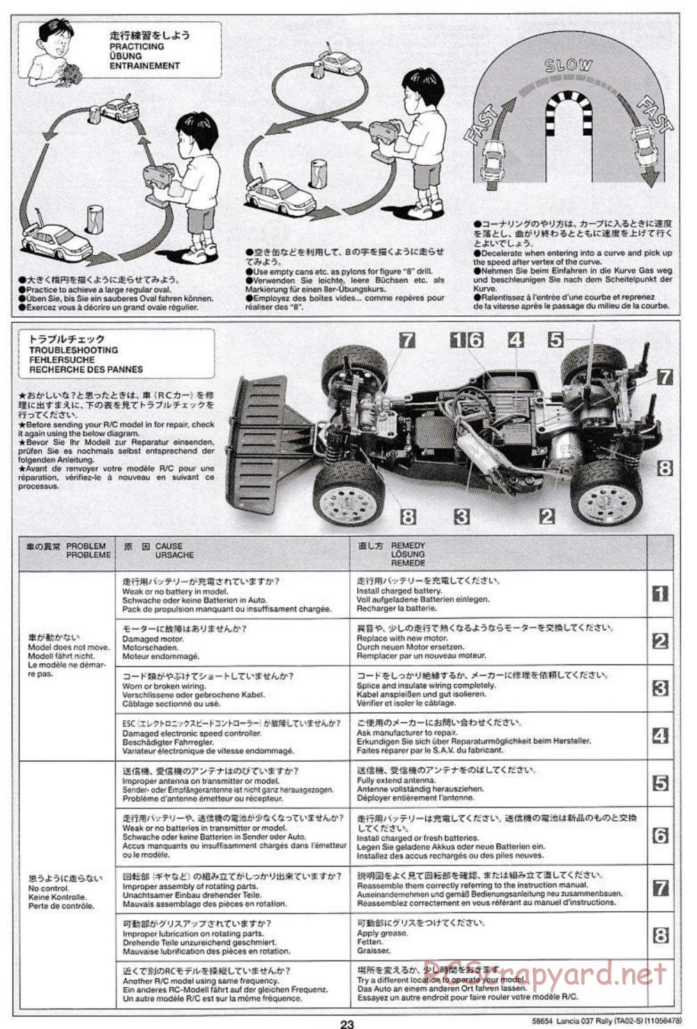 Tamiya - Lancia 037 Rally Chassis - Manual - Page 23