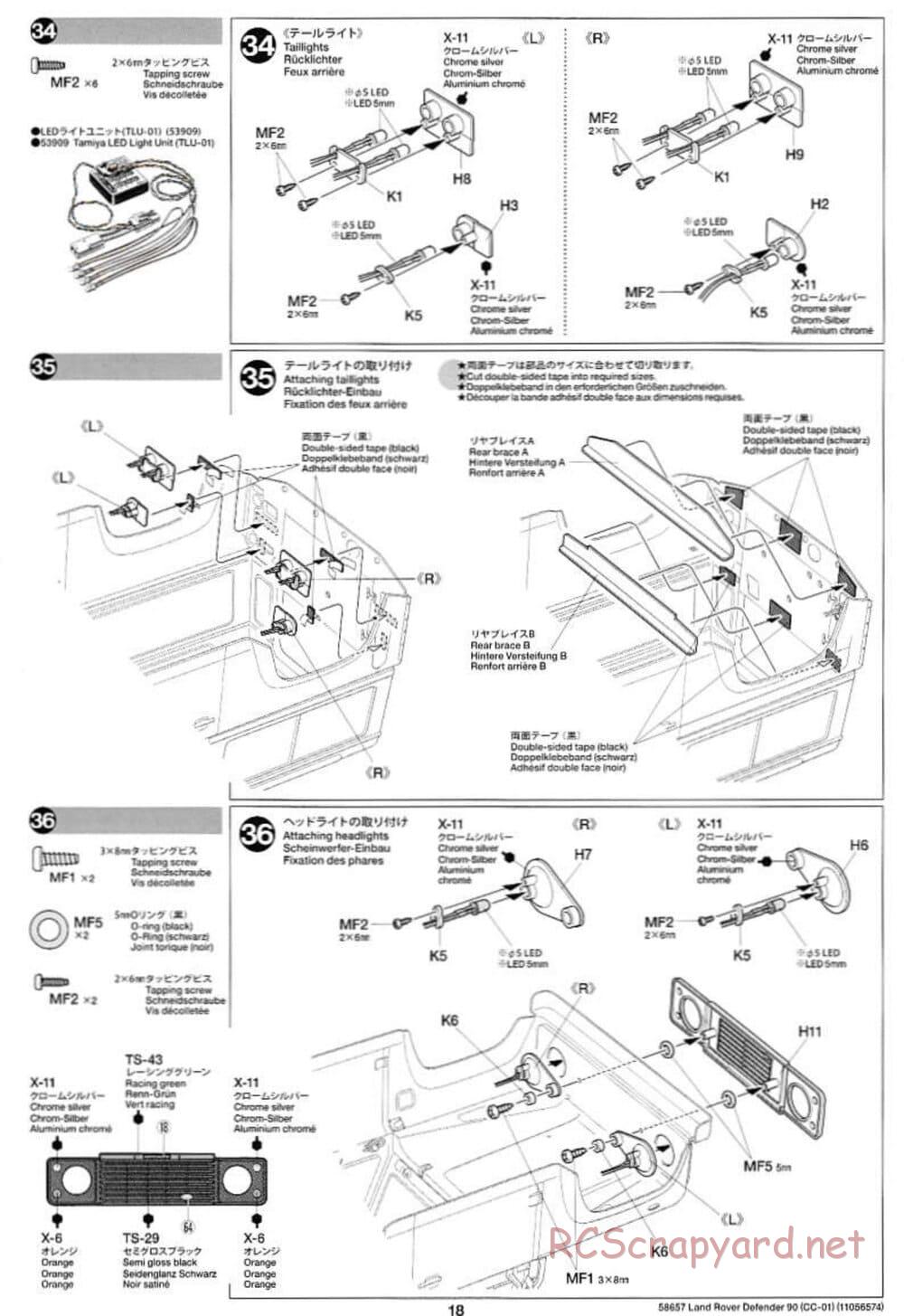 Tamiya - Land Rover Defender 90 - CC-01 Chassis - Manual - Page 18