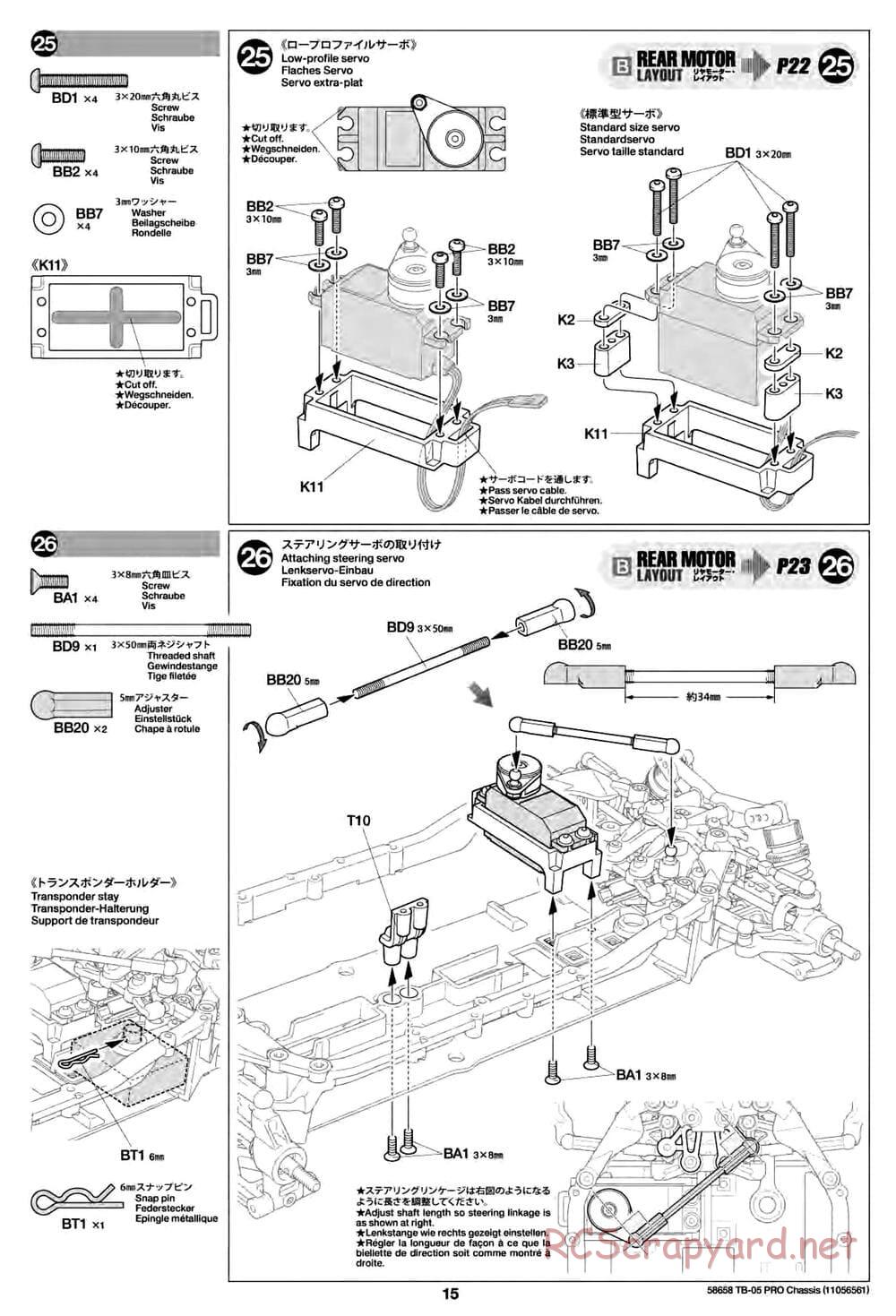 Tamiya - TB-05 Pro Chassis - Manual - Page 15