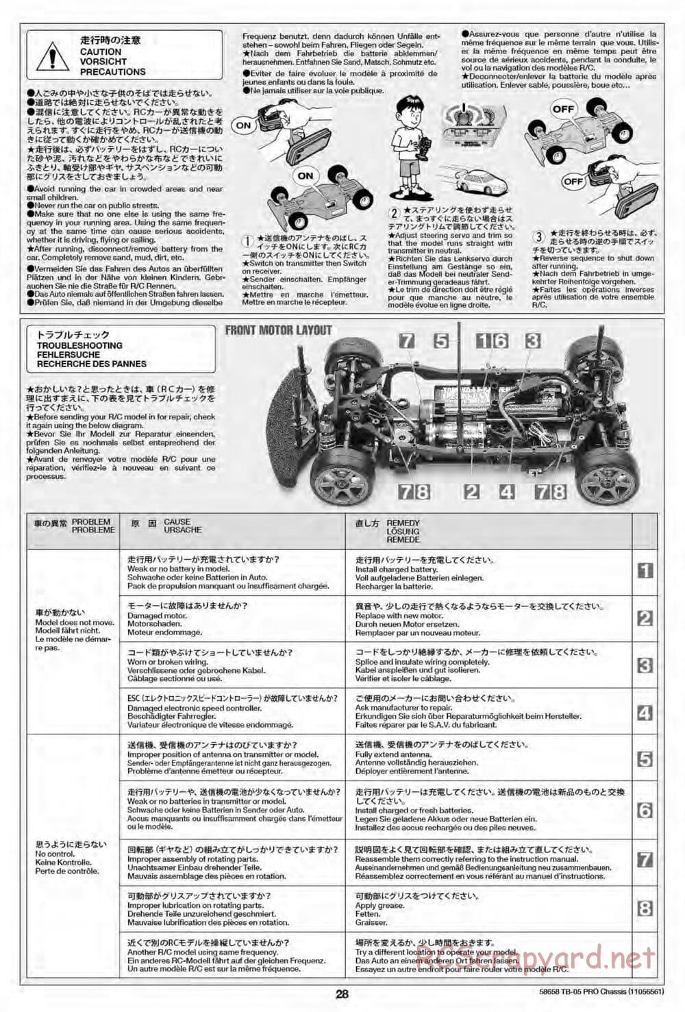 Tamiya - TB-05 Pro Chassis - Manual - Page 28