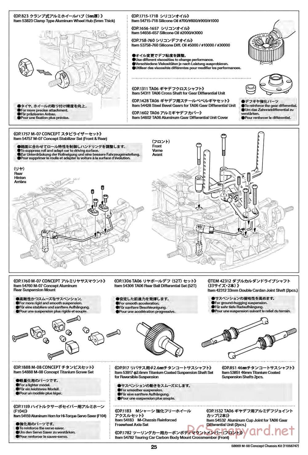 Tamiya - M-08 Concept Chassis - Manual - Page 25
