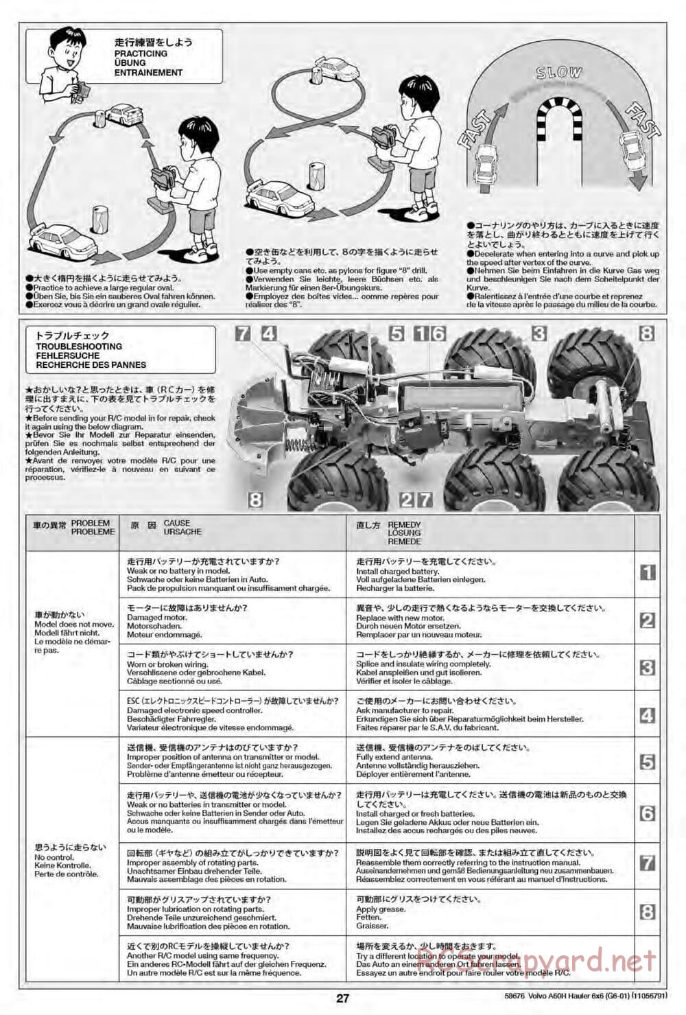 Tamiya - Volvo A60H Dump Truck 6x6 - G6-01 Chassis - Manual - Page 26