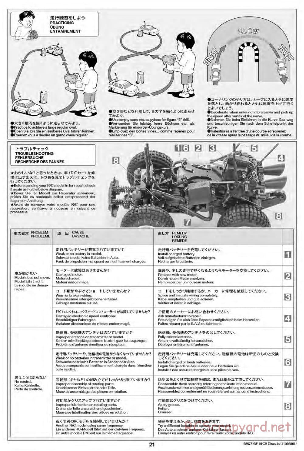 Tamiya - Comical Avante - GF-01CB Chassis - Manual - Page 23