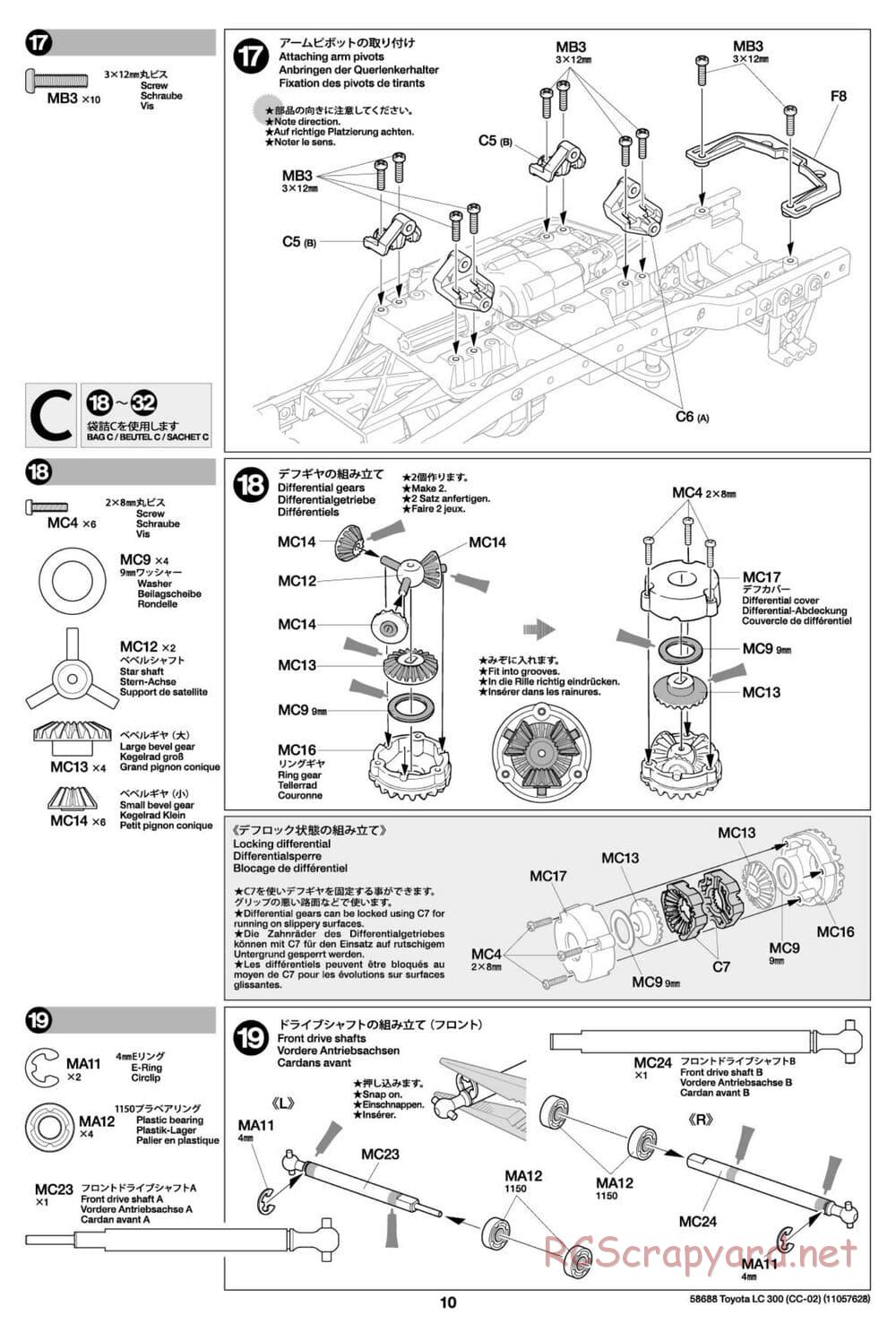 Tamiya - Toyota Land Cruiser 300 - CC-02 Chassis - Manual - Page 10