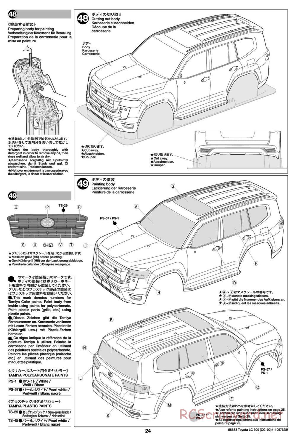 Tamiya - Toyota Land Cruiser 300 - CC-02 Chassis - Manual - Page 24