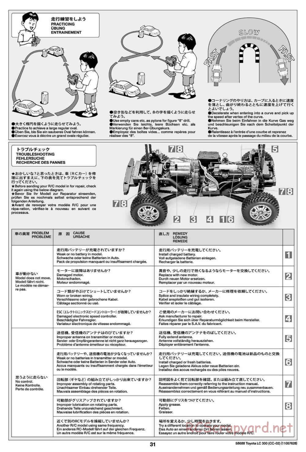 Tamiya - Toyota Land Cruiser 300 - CC-02 Chassis - Manual - Page 31