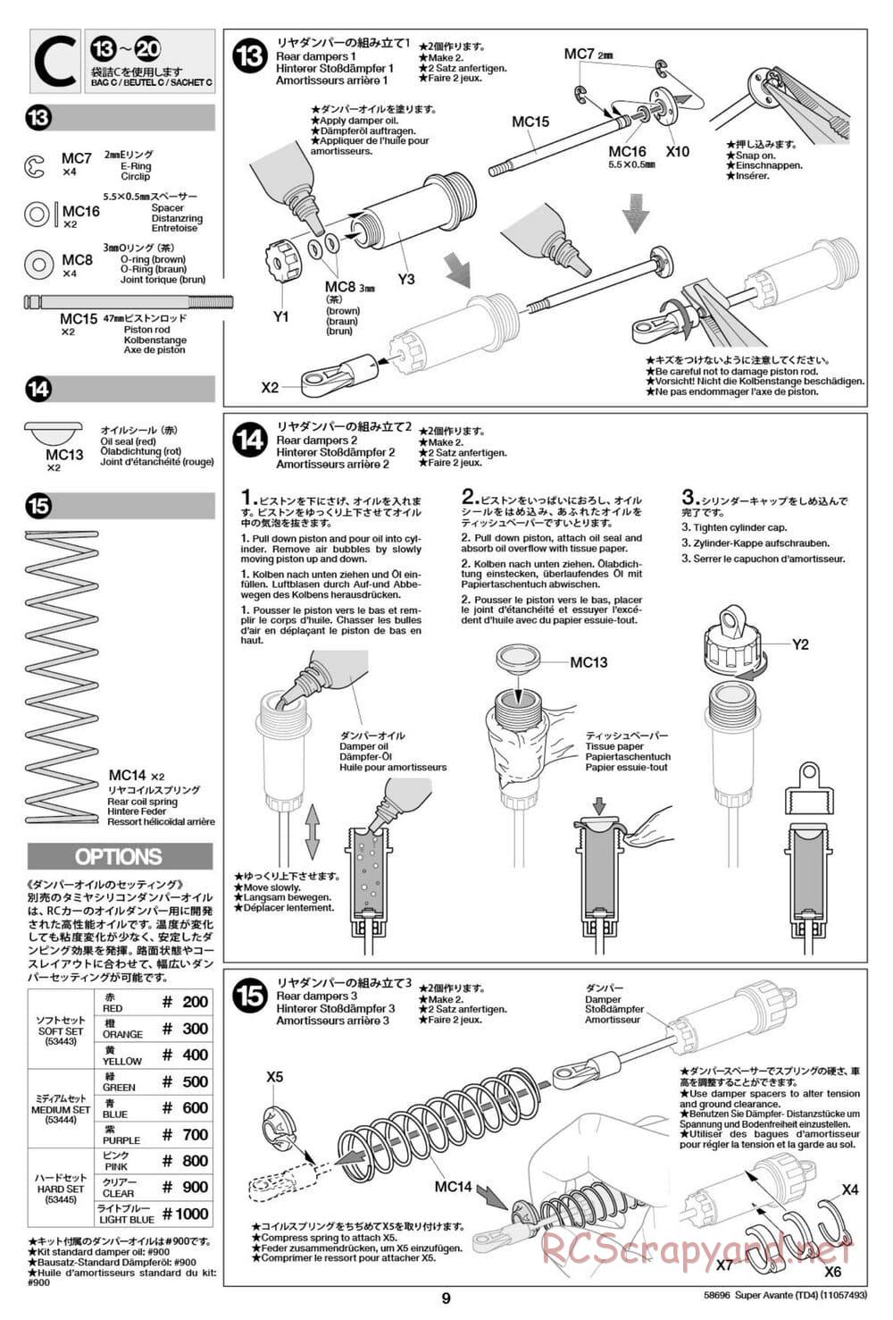 Tamiya - Super Avante - TD4 Chassis - Manual - Page 10