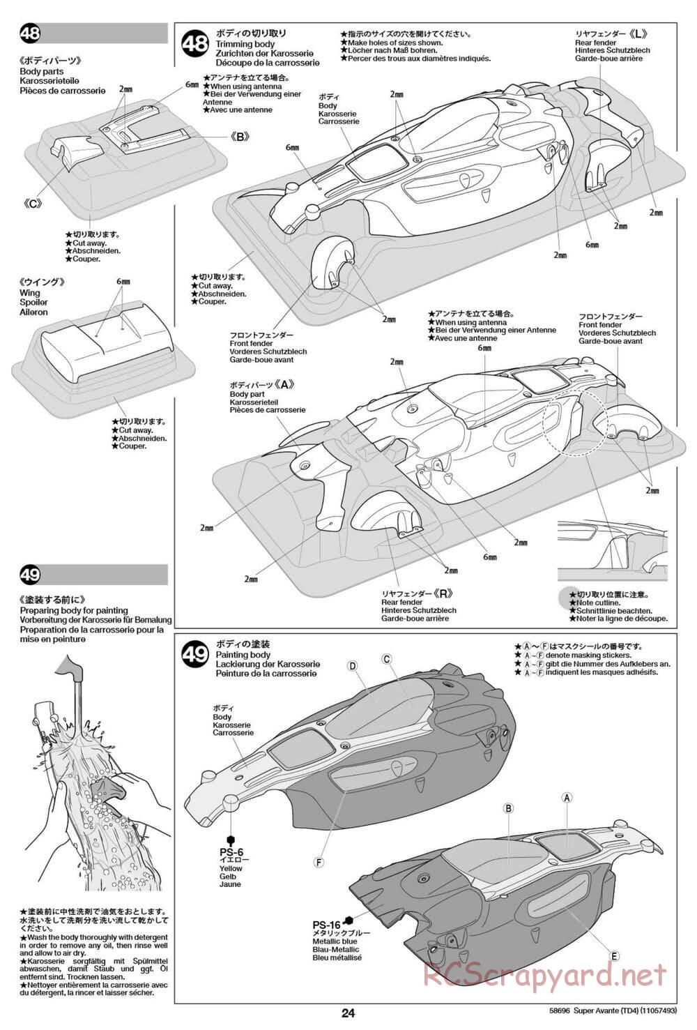 Tamiya - Super Avante - TD4 Chassis - Manual - Page 25