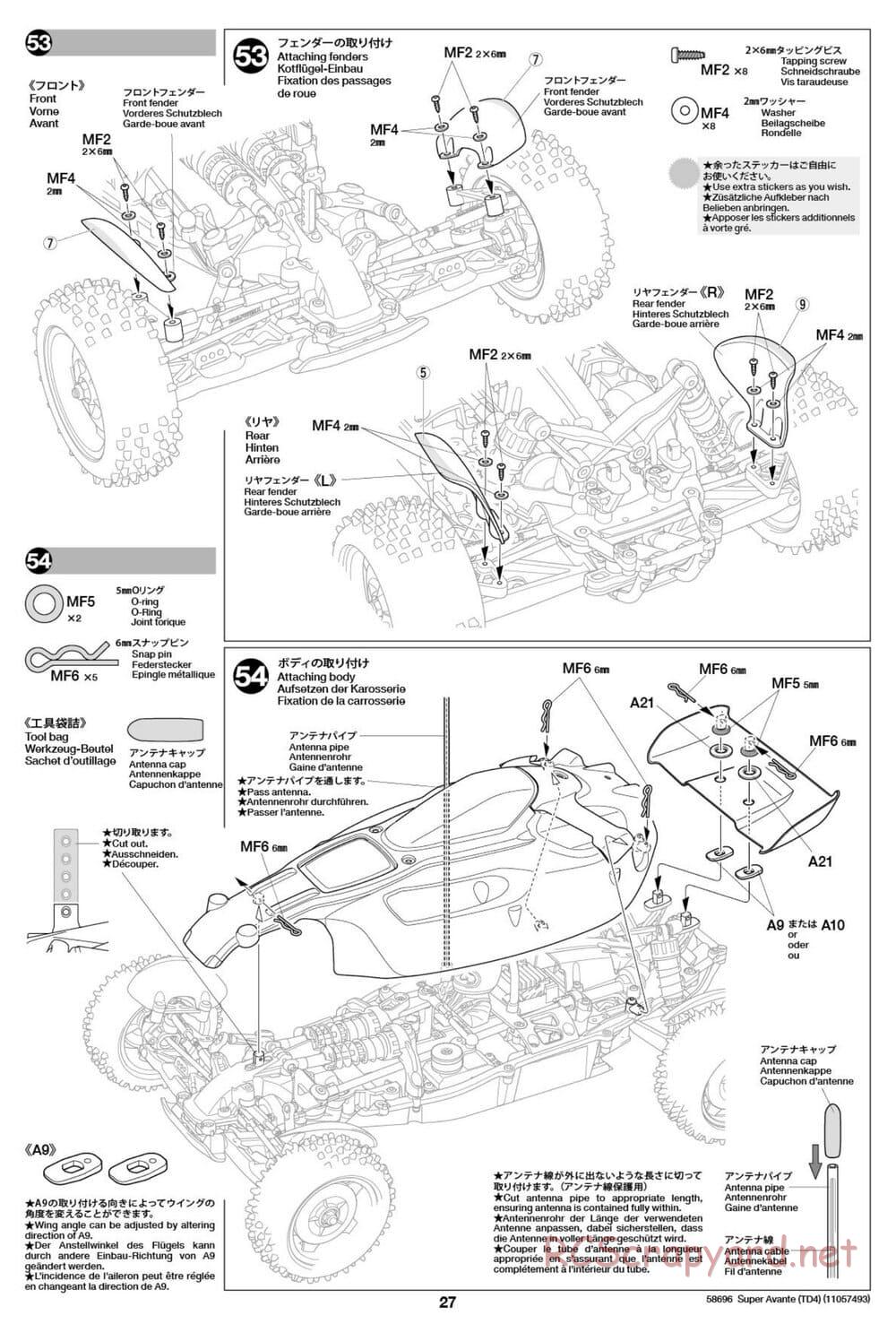 Tamiya - Super Avante - TD4 Chassis - Manual - Page 28