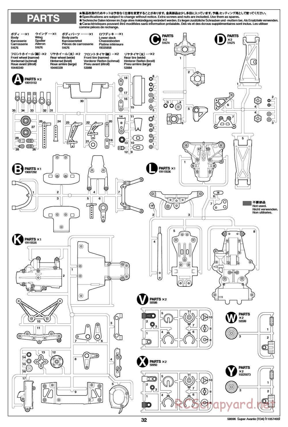Tamiya - Super Avante - TD4 Chassis - Manual - Page 33