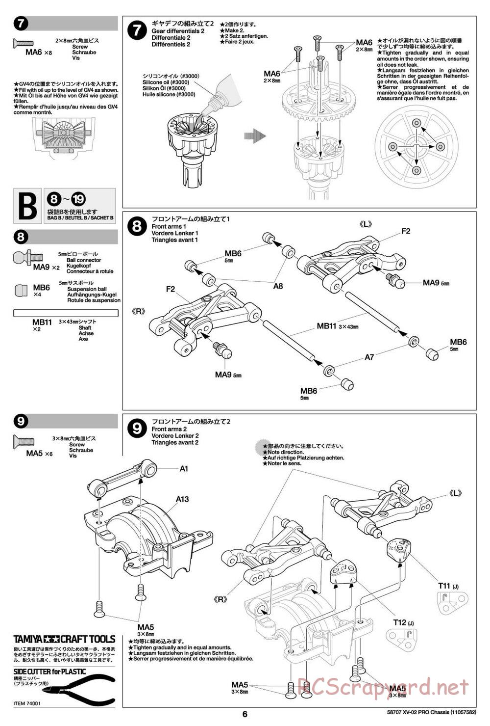 Tamiya - XV-02 Pro Chassis - Manual - Page 6