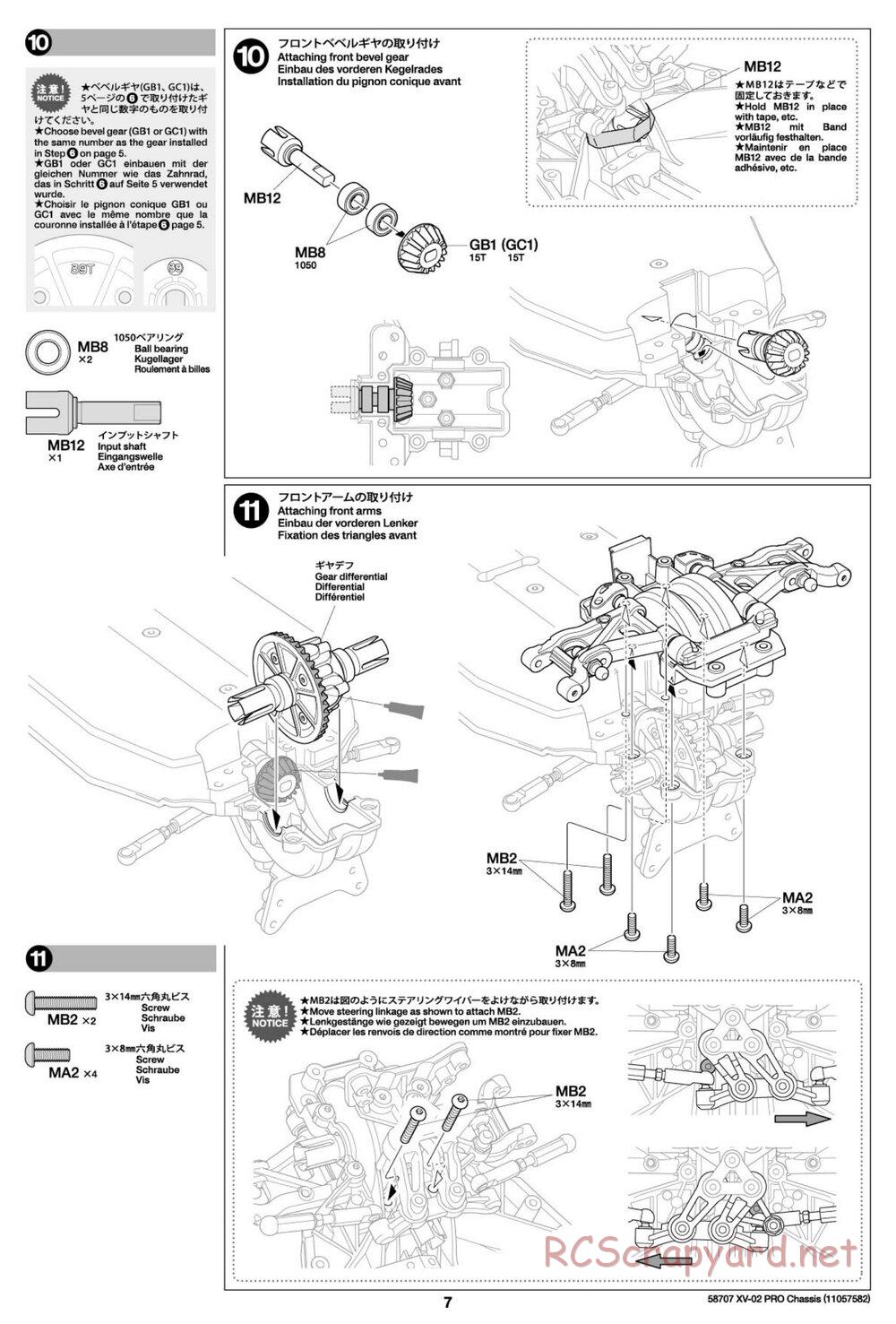 Tamiya - XV-02 Pro Chassis - Manual - Page 7