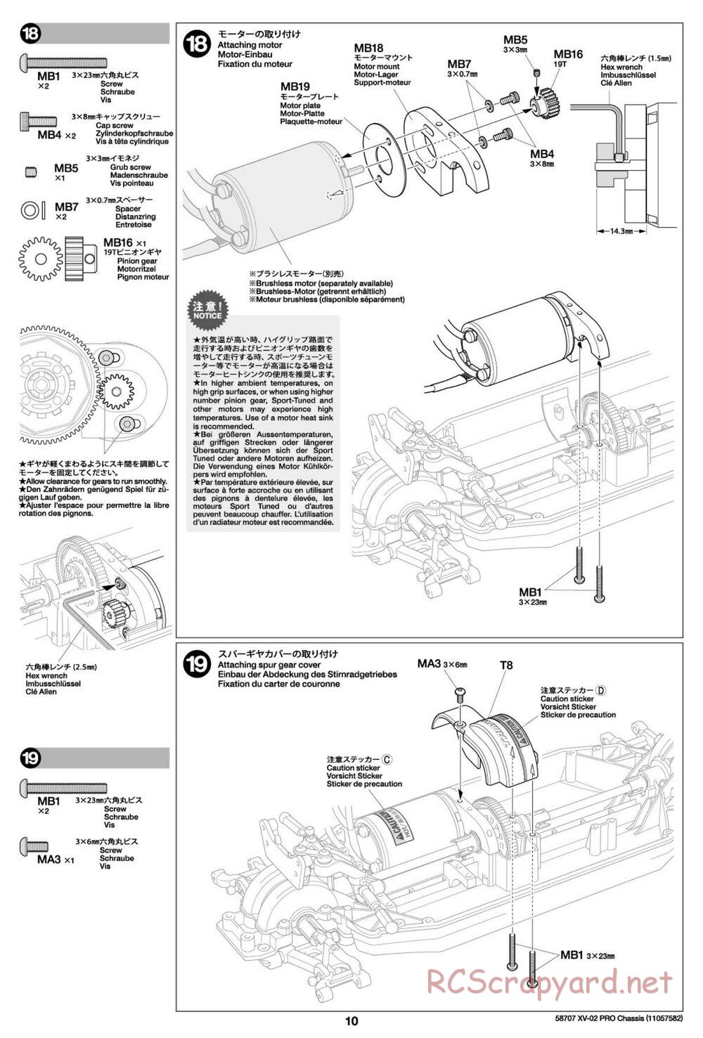 Tamiya - XV-02 Pro Chassis - Manual - Page 10
