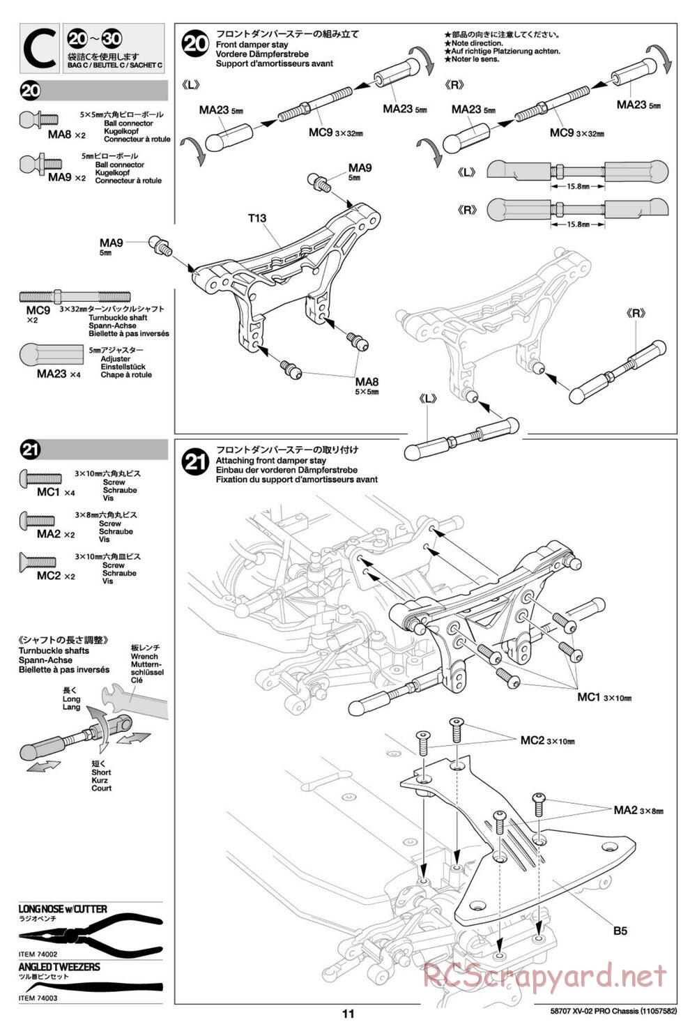 Tamiya - XV-02 Pro Chassis - Manual - Page 11