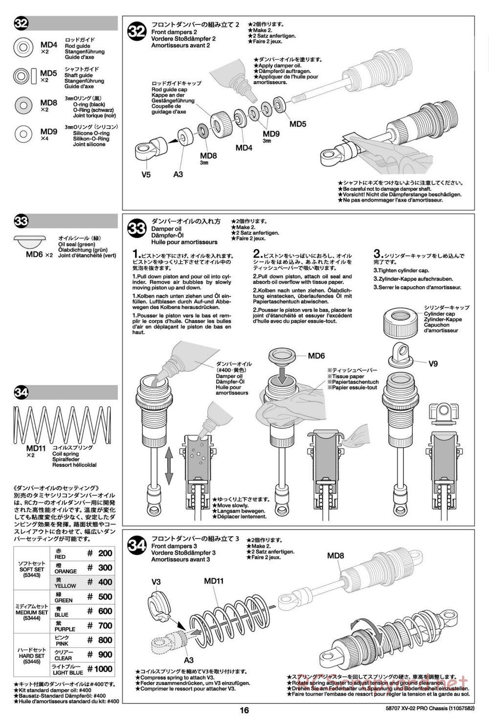 Tamiya - XV-02 Pro Chassis - Manual - Page 16