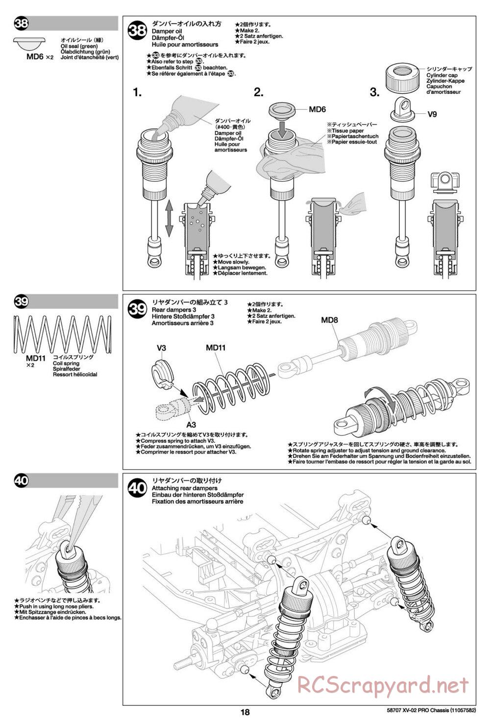 Tamiya - XV-02 Pro Chassis - Manual - Page 18