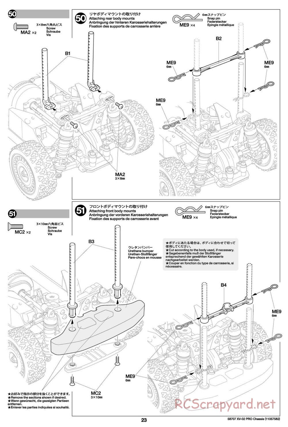 Tamiya - XV-02 Pro Chassis - Manual - Page 23