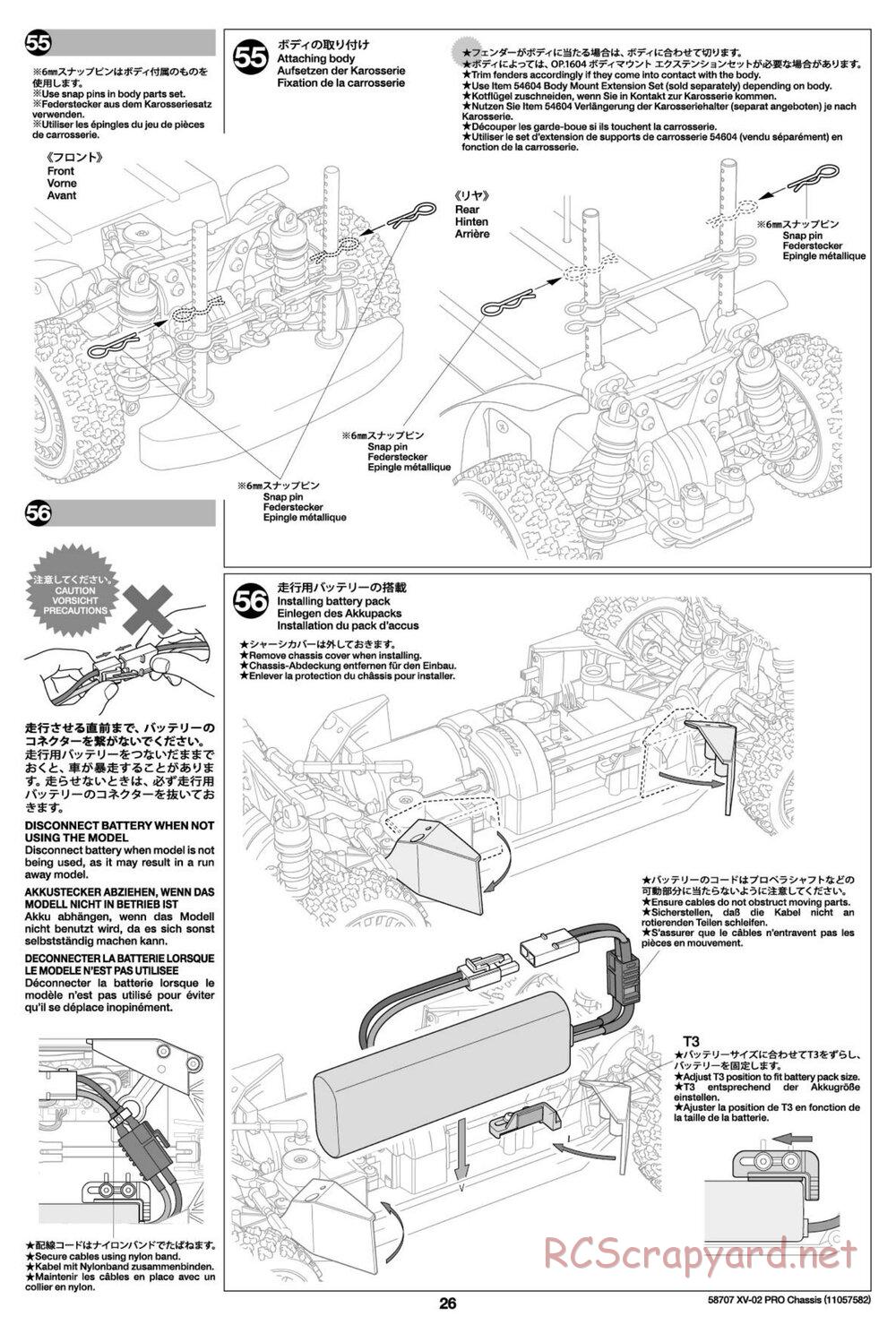 Tamiya - XV-02 Pro Chassis - Manual - Page 26