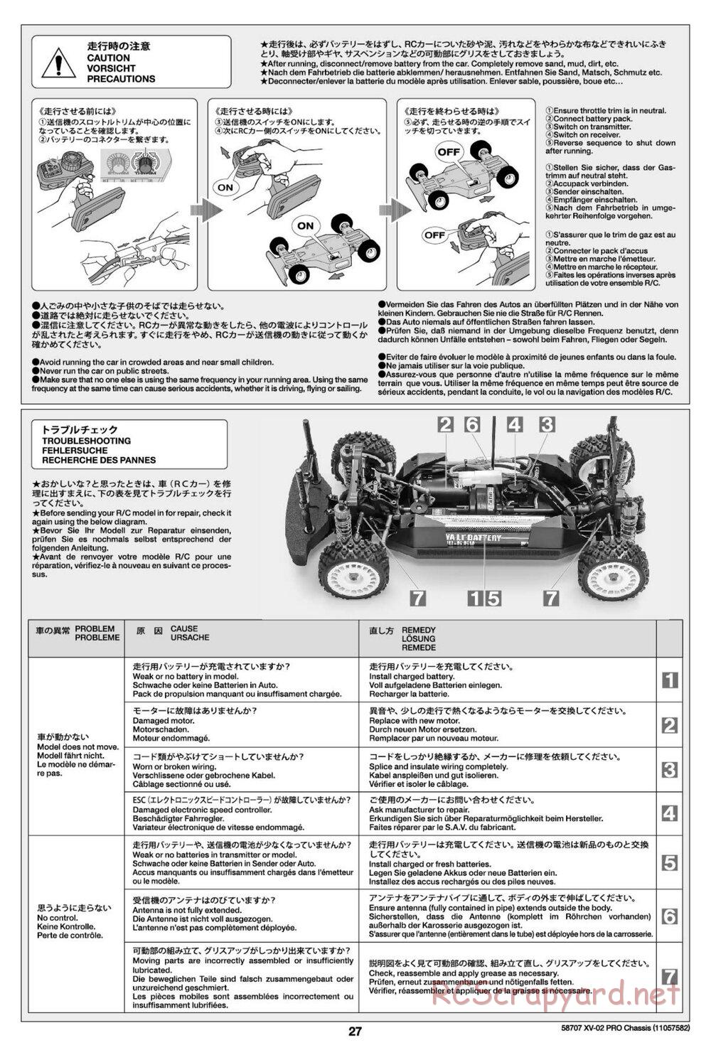 Tamiya - XV-02 Pro Chassis - Manual - Page 27