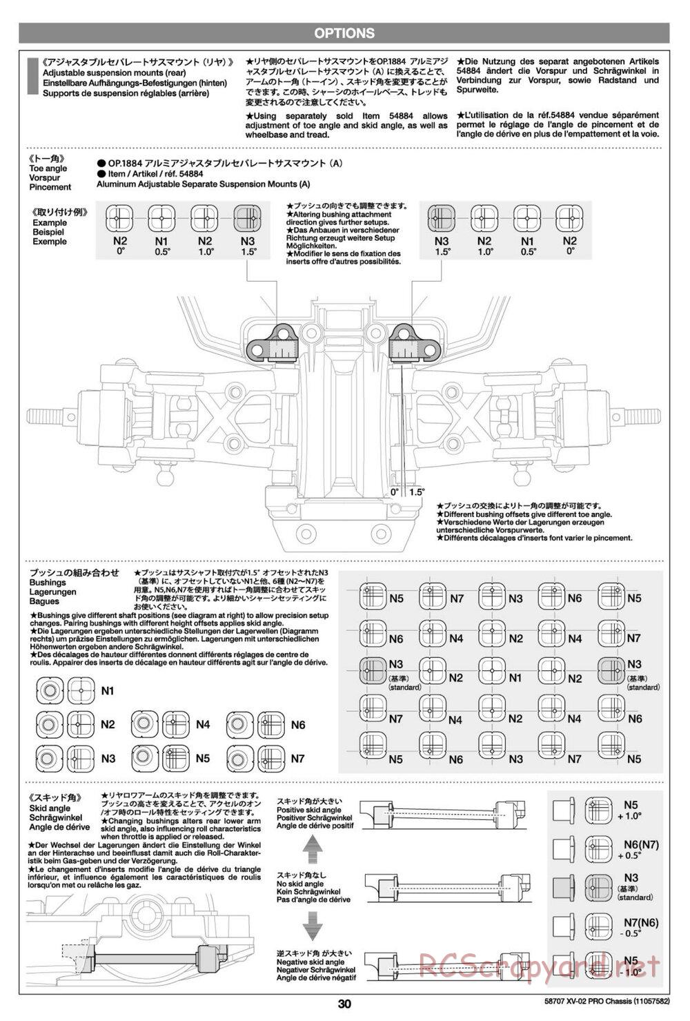 Tamiya - XV-02 Pro Chassis - Manual - Page 30